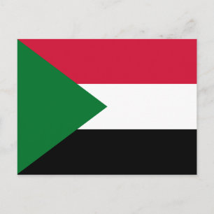 Sudanesiskt vykort för Flagga