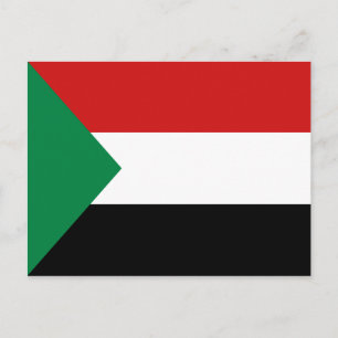 Sudanesiskt vykort för Flagga