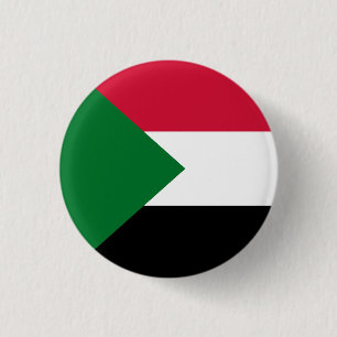 Sudans flagga knapp