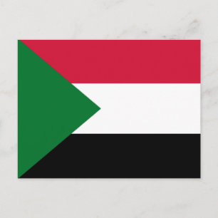 Sudans flagga vykort