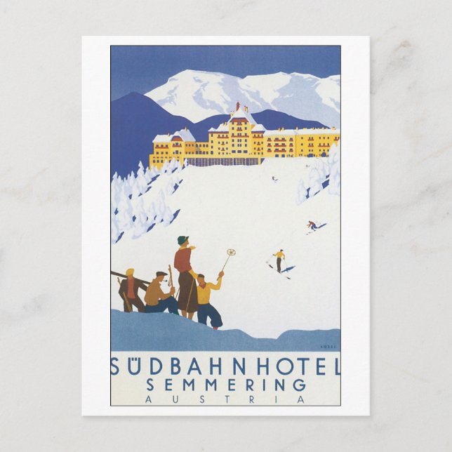 Sudbahn Hotel Semmering Austria Vykort (Framsida)