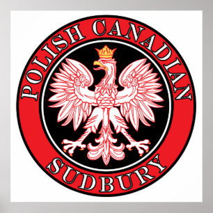 Sudbury polska Canadian Eagle Poster