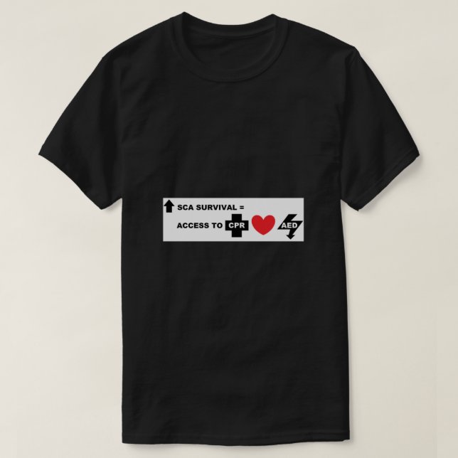 Sudden Cardiac Arrest Awareness T Shirt (Design framsida)