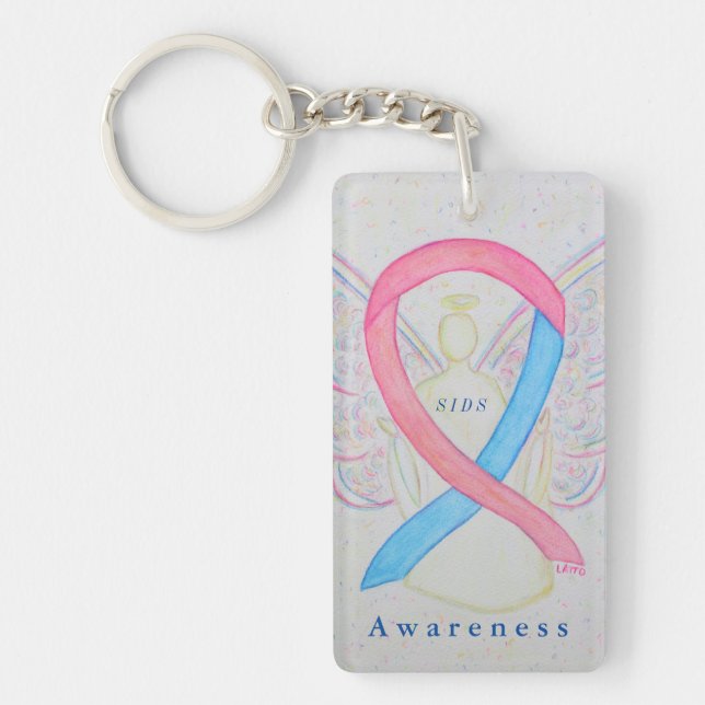 Sudden Infant Death Syndrome Angel Ribbon Keychain (Framsidan)