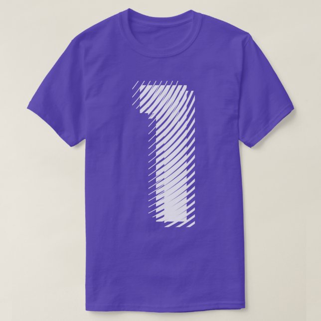 suddig 1 i vitt t shirt (Design framsida)