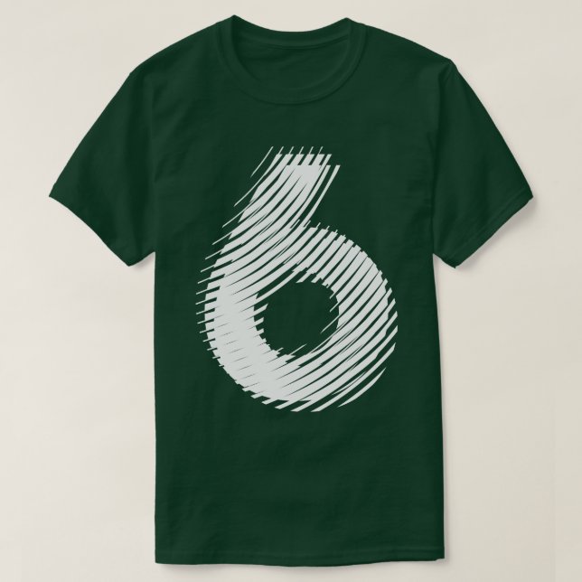 suddig 6 i vitt t shirt (Design framsida)