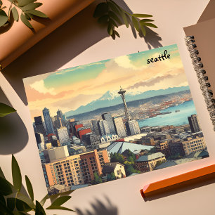 suddig massutskick Seattle vykort