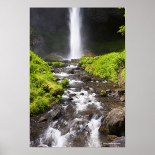 Suddig vattenfall och flod poster