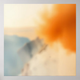Suddigt Konst Neutralt Varmt Abstrakt Poster