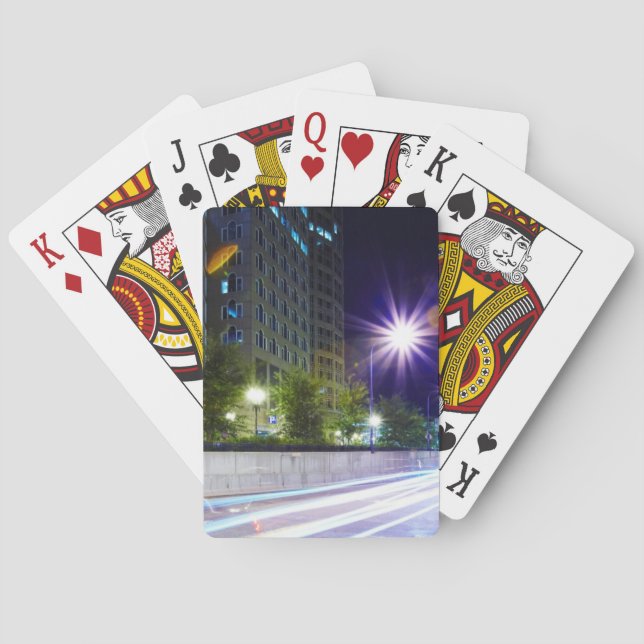 Suddigt trafikera på natten kortlek (Baksidan)