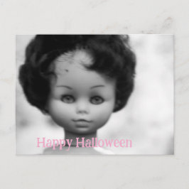 Suddporträtt av docka - Halloween Vykort