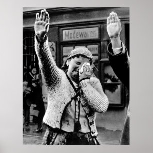 Sudetenland kvinna som gråter från Naziinvasion Poster