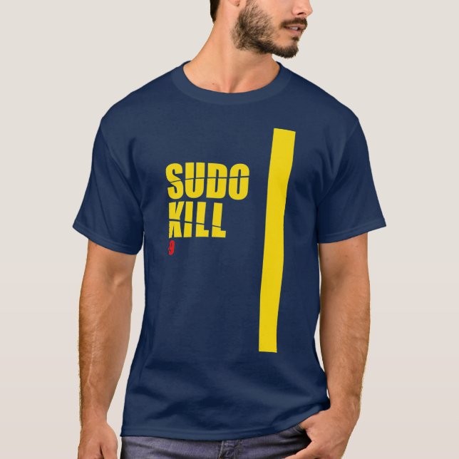 Sudo Döda devops linux ubuntu centos pid T Shirt (Framsida)