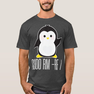 sudo rm rf Funny Linux sysadmin, kommando T Shirt