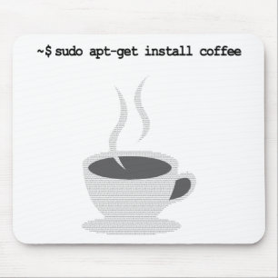 sudoen benägen-får installerar kaffe som den musmatta