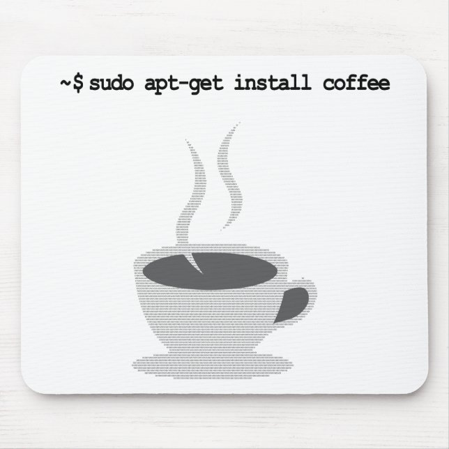 sudoen benägen-får installerar kaffe som den musmatta (Framsidan)