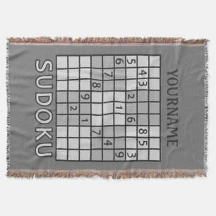SuDOKU anpassningsbar throw filt