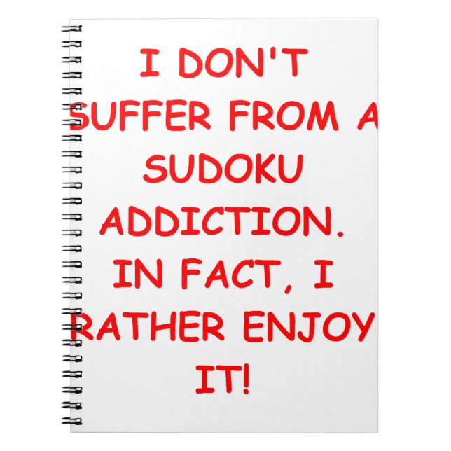SUDOKU ANTECKNINGSBOK MED SPIRAL (Framsidan)