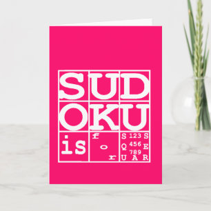 Sudoku är för fyrkanter kort