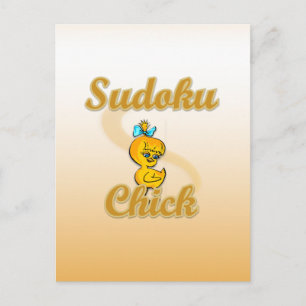 Sudoku Chick Vykort