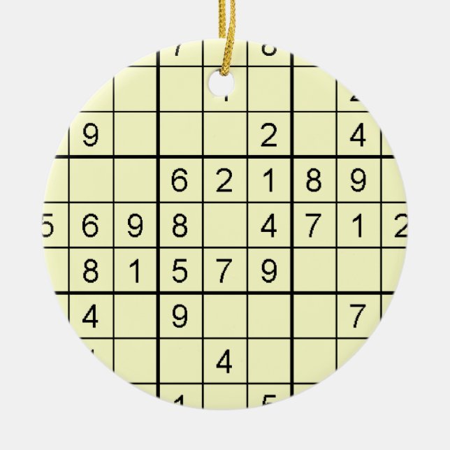 Sudoku Gult Ornament (Framsidan)