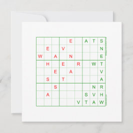 Sudoku julkort - vi har sett en stjärna