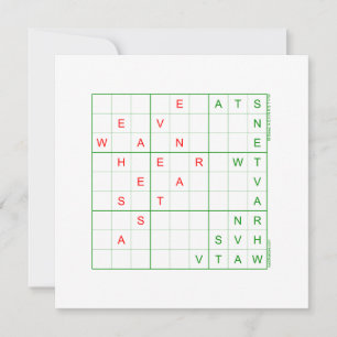 Sudoku julkort - vi har sett en stjärna