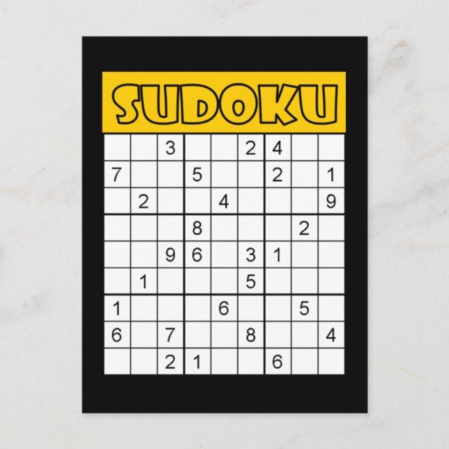 Sudoku kort (Framsida)