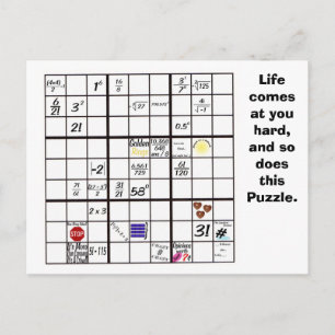 Sudoku-kort Vykort