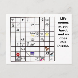 Sudoku-kort Vykort