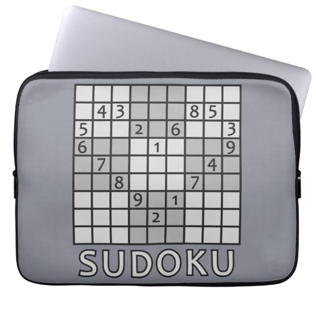 SUDOKU laptop sleeve (Framsidan)