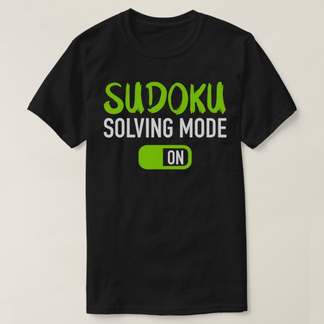 Sudoku-lösningsläge på t shirt (Design framsida)