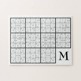 Sudoku Monogram Jigszle Puzzle Pussel