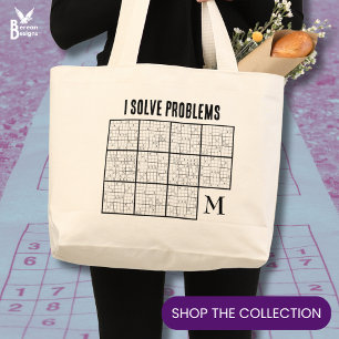Sudoku Monogram Jumbo Tygkasse