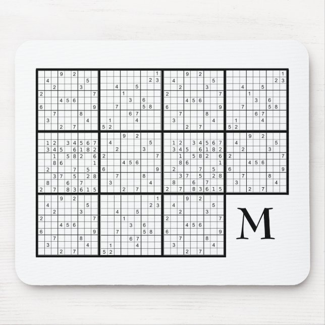 Sudoku Monogram Musmatta (Framsidan)