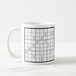 Sudoku Monogram Namn Kaffemugg