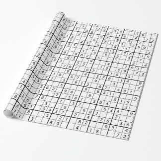 Sudoku mönster presentpapper