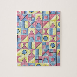 Sudoku One Modern Minimalist Bauhaus Geometric Art Pussel
