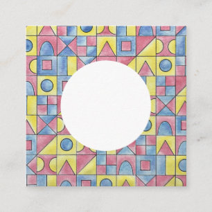 Sudoku One-Modern Minimalist Fyrkantigt Visitkort