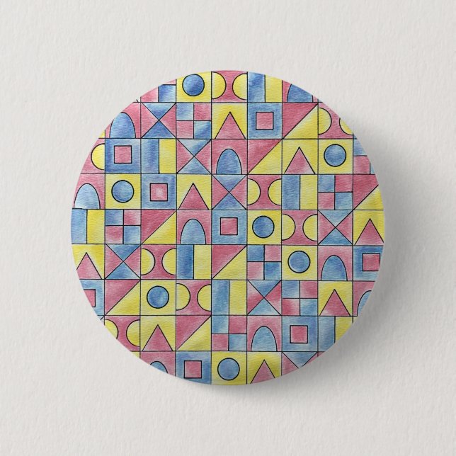 Sudoku One-Modern Minimalistisk Bauhaus Geometrisk Knapp (Framsida)