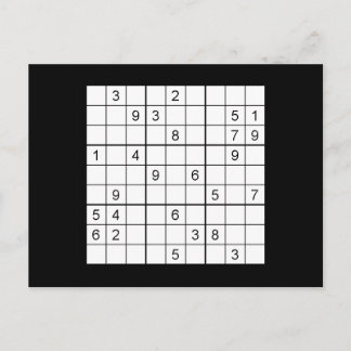Sudoku-postkort Vykort