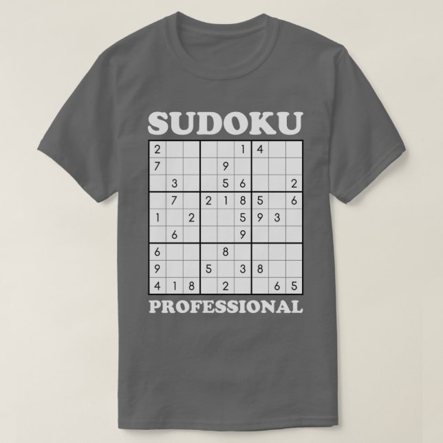 Sudoku Professionell T Shirt (Design framsida)
