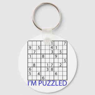 Sudoku pussel nyckelring