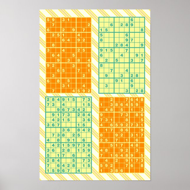 Sudoku Pussel Poster (Framsidan)