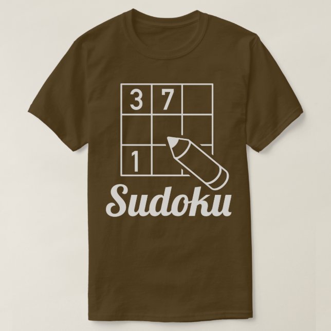Sudoku puzzel 4 t shirt (Design framsida)