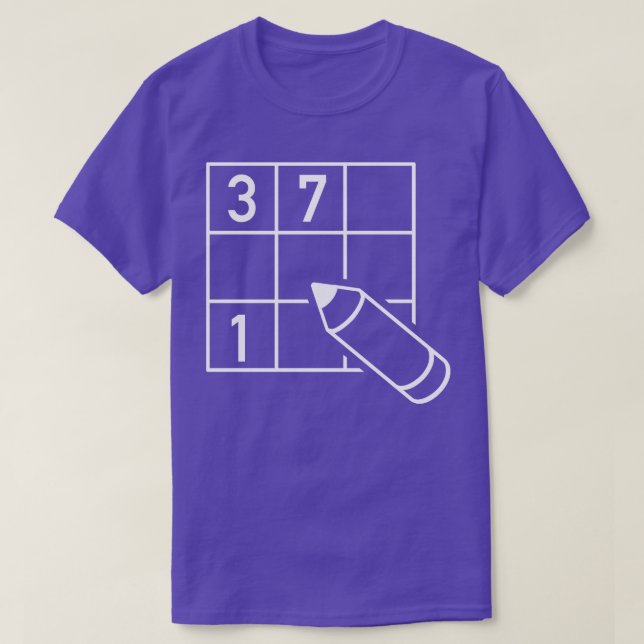 Sudoku puzzel 5 t shirt (Design framsida)