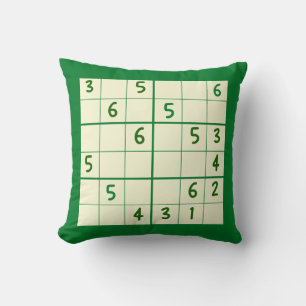 Sudoku Puzzle 6x6 Dekorativ kudde