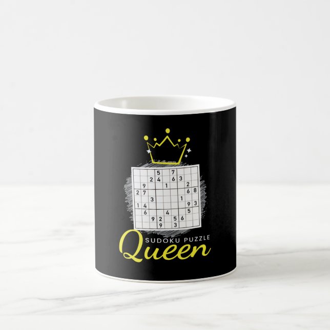 Sudoku Puzzle Queen Puzzle Japan Nerd Kaffemugg (Center)