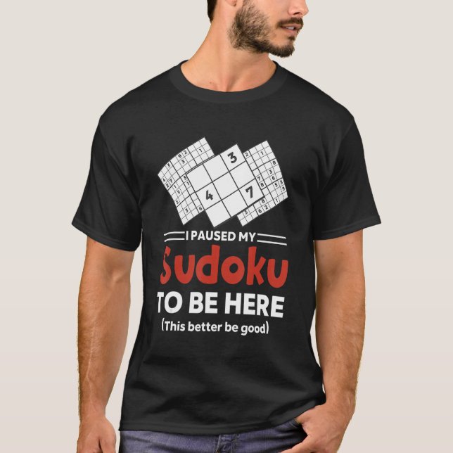 Sudoku Puzzle Sudoku Sudoku solving Sodoku grid 8 T Shirt (Framsida)