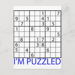Sudoku Puzzle Vykort
